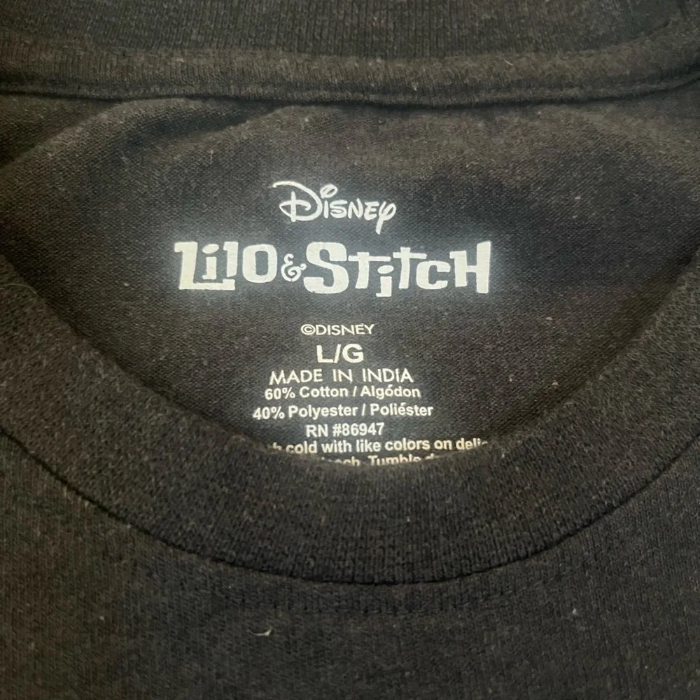 Disney Stitch Experiment 626 Black T-Shirt Size L